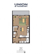 Studio - Phase II 414 floor plan